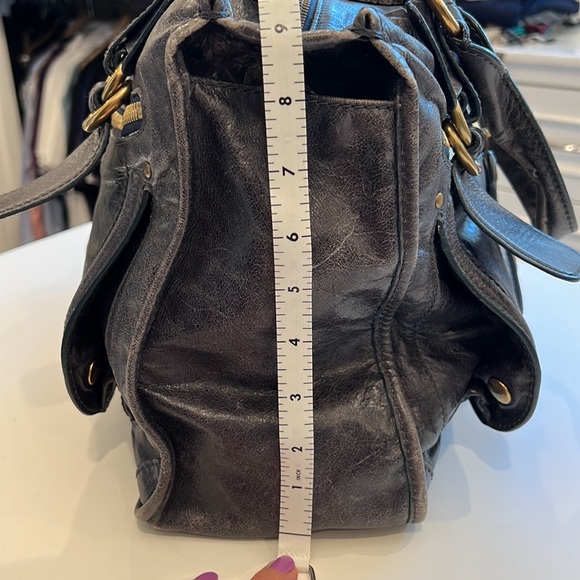 Chloe Vintage Leather Bay Bag -Blue - Picture 11 of 12